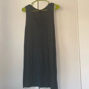 mini teal sundress with laced top